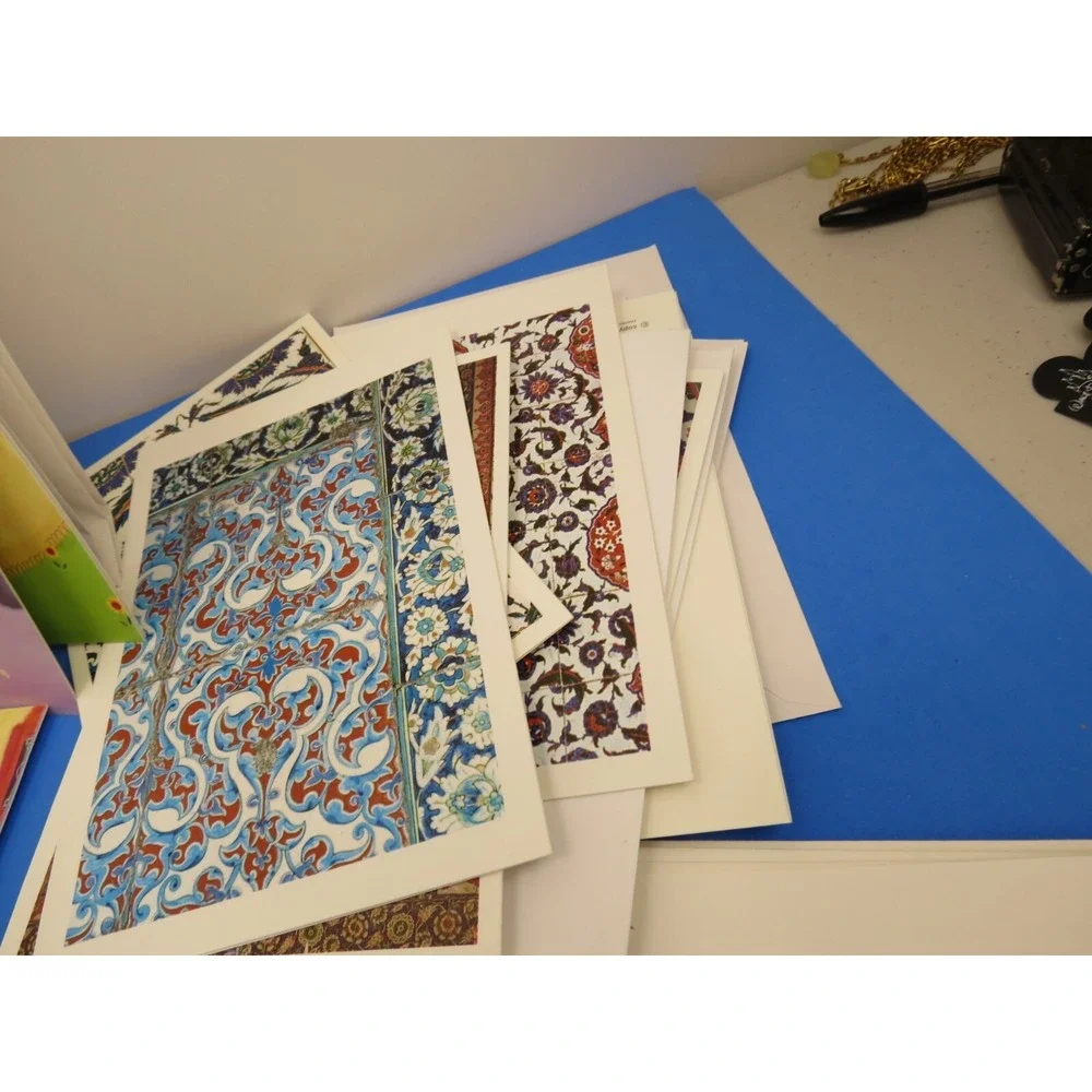 Huge Lot Vintage Stationery Cards Aytur Turkish French Opera Floral Wildlife